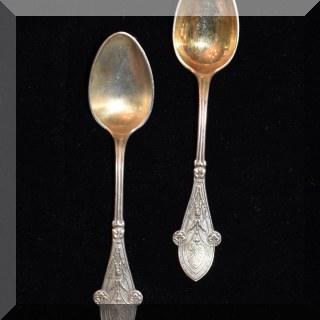 S05. Two sterling spoons